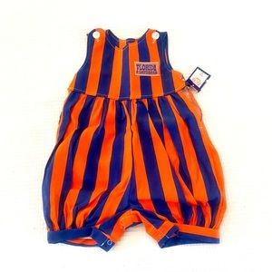 NWT Vintage Florida Gator Orange and Blue Striped Outfit Size 3T